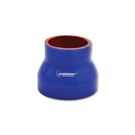 VIBRANT PERFORMANCE 4 PLY REDUCER COUPLING, 3IN X 3.5IN X 3IN LONG - BLUE 2774B